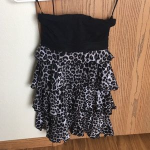 Fun cheetah print tube dress from Express